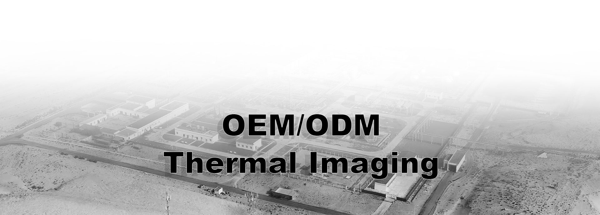 Visão noturna binocular de imagem térmica com LRF